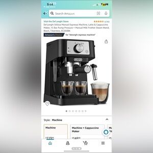 Delonghi manual espresso machine